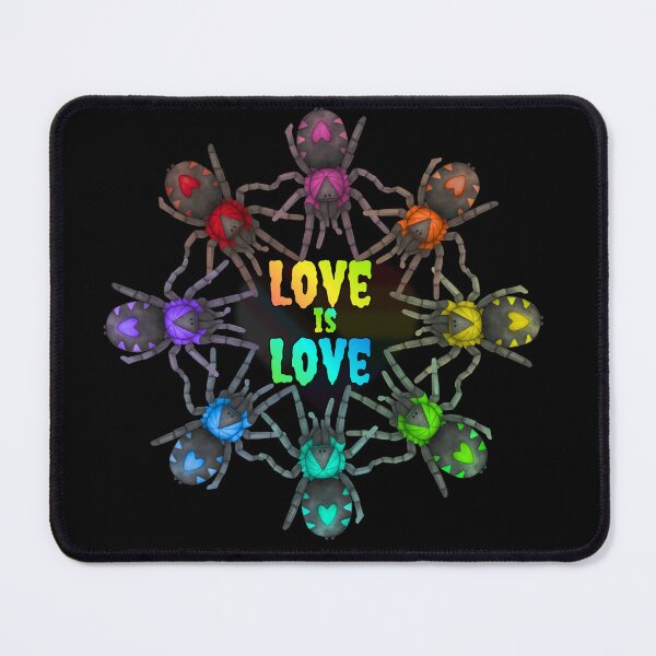 Item preview, C. Elegans (Trinidad Dwarf) A.K.A Heart Butt Tarantula- Rainbow 'Love is Love' designed and sold by PorcelainBoneWitch.