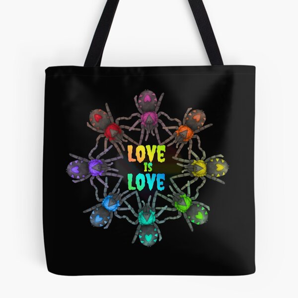 Item preview, C. Elegans (Trinidad Dwarf) A.K.A Heart Butt Tarantula- Rainbow 'Love is Love' designed and sold by PorcelainBoneWitch.