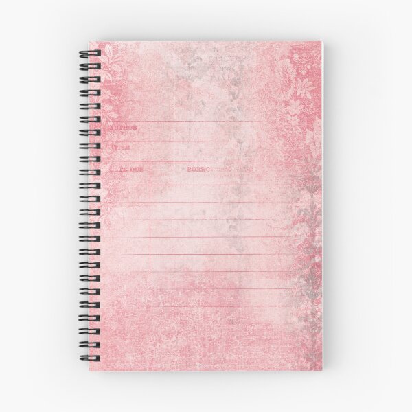 Item preview, Pink Floral Library Checkout designed and sold by PapercutandSuch.