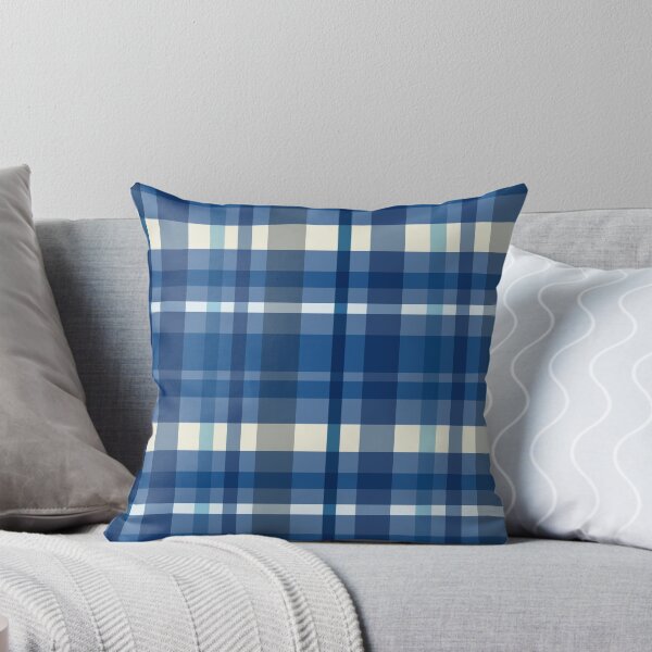 Item preview, Blue retro plaid background designed and sold by Aikesout.