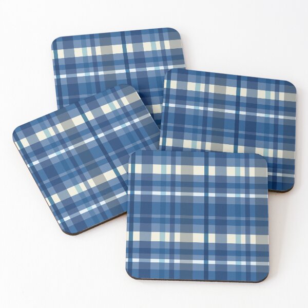 Item preview, Blue retro plaid background designed and sold by Aikesout.