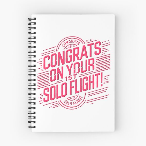Item preview, Congrats on your 1st Solo Flight! (red) designed and sold by LAPilotGirl.
