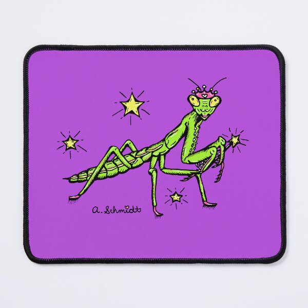 Item preview, Princess Praying Mantis Cute Funny Original Art Illustration designed and sold by Intergalactic Unicorn: Art by Anna Schmidt.