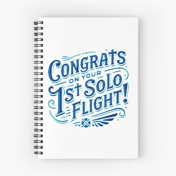 Item preview, Congrats on your 1st Solo Flight! (blue) designed and sold by LAPilotGirl.
