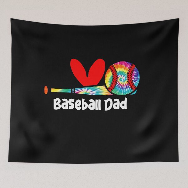 Artikelvorschau, Baseball Dad Tie Dye Love Design entworfen und verkauft von KIROSALS.