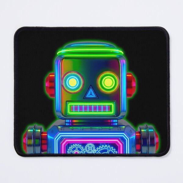 Item preview, Vintage Neon Tin Toy Robot Cyborg Aesthetic designed and sold by powersunlight.