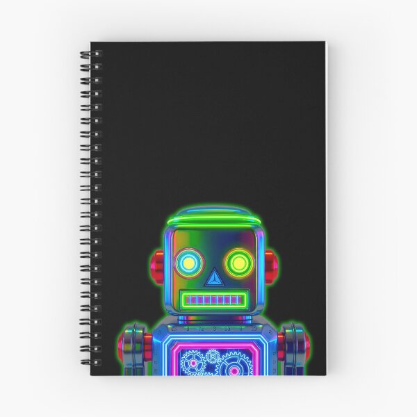 Item preview, Vintage Neon Tin Toy Robot Cyborg Aesthetic designed and sold by powersunlight.