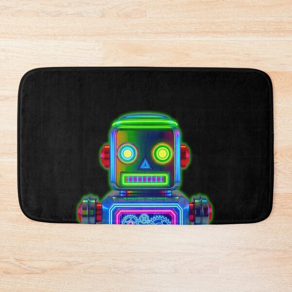 Item preview, Vintage Neon Tin Toy Robot Cyborg Aesthetic designed and sold by powersunlight.