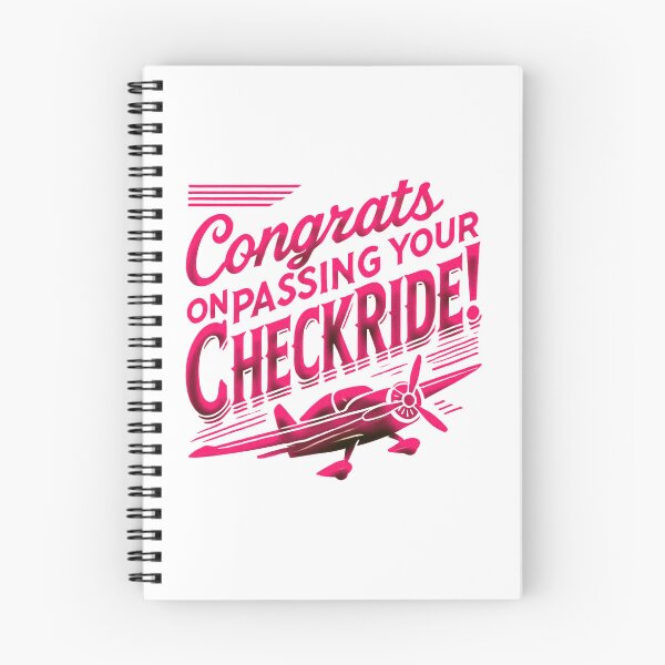 Item preview, Congrats on passing your checkride! (pink) designed and sold by LAPilotGirl.