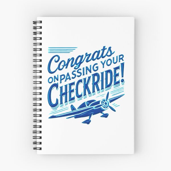 Item preview, Congrats on passing your checkride! (blue) designed and sold by LAPilotGirl.
