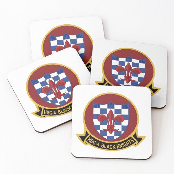 Item preview, Official Insignia of Helicopter Sea Combat Squadron Four (HSC-4) "Black Knights" designed and sold by CharlieDesings.
