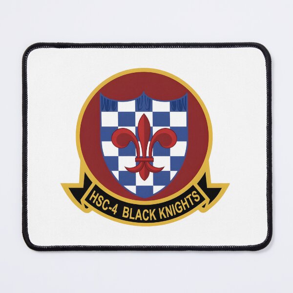 Item preview, Official Insignia of Helicopter Sea Combat Squadron Four (HSC-4) "Black Knights" designed and sold by CharlieDesings.