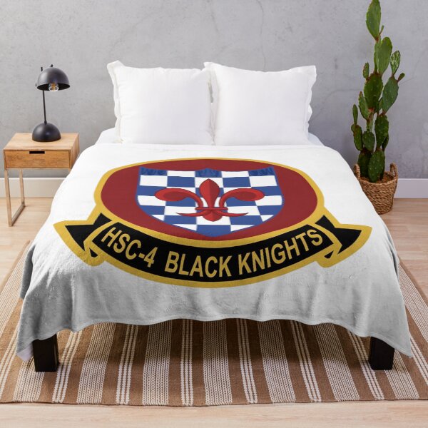 Item preview, Official Insignia of Helicopter Sea Combat Squadron Four (HSC-4) "Black Knights" designed and sold by CharlieDesings.