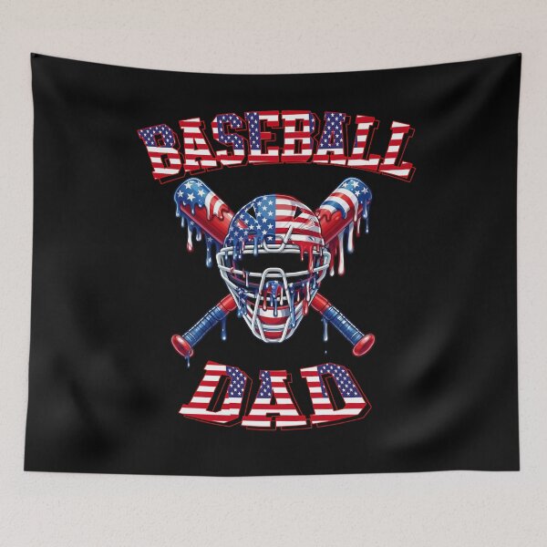 Item preview, Baseball Dad Patriotic USA Drip designed and sold by KIROSALS.
