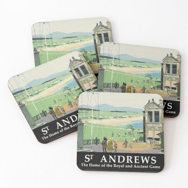 Item preview, St Andrews Vintage Golf Travel Poster Scotland designed and sold by CJChronicles.