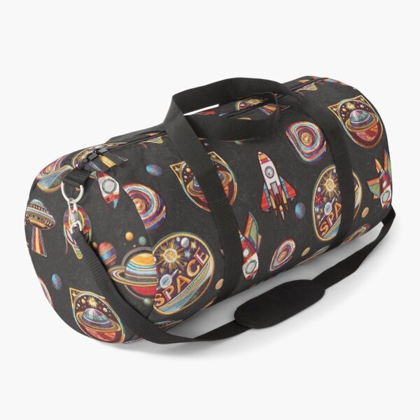 Item preview, Space Age Patch Collector Pattern Retro UFO and Planet Badge Design designed and sold by Veata.