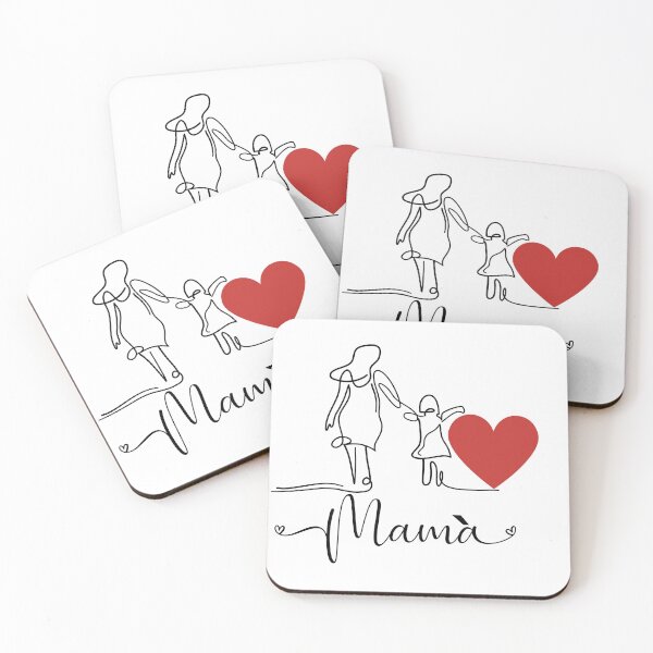 Item preview, Mamá con  amor diseño minimalista madre he hija  designed and sold by A touch of creativity.