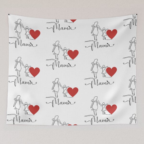 Item preview, Mamá con  amor diseño minimalista madre he hija  designed and sold by A touch of creativity.
