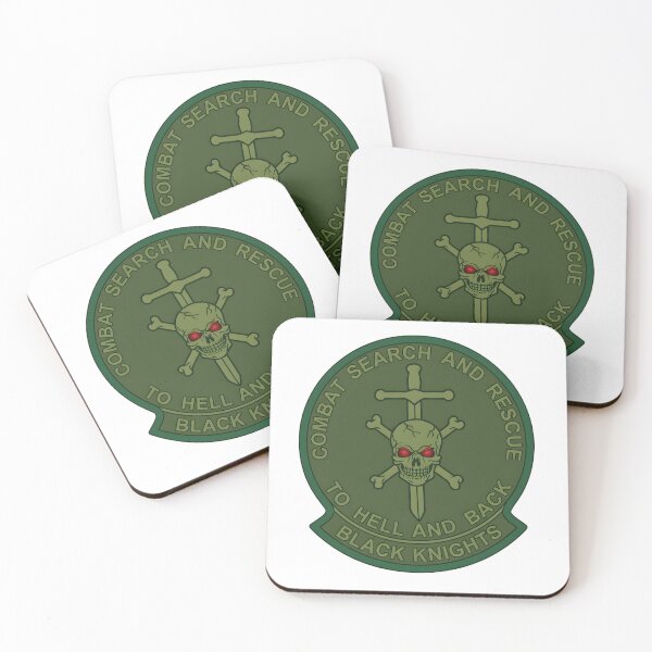 Item preview, Combat Search and Rescue Insignia of HSC-4 Black Knights: "To Hell and Back" designed and sold by CharlieDesings.