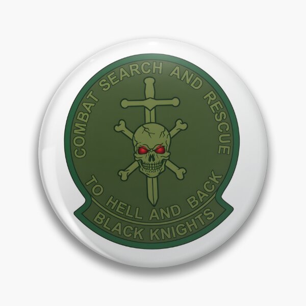 Item preview, Combat Search and Rescue Insignia of HSC-4 Black Knights: "To Hell and Back" designed and sold by CharlieDesings.