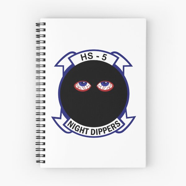 Item preview, Official Insignia of Helicopter Anti-Submarine Squadron Five (HS-5) "Night Dippers" designed and sold by CharlieDesings.