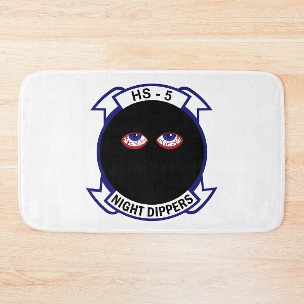Item preview, Official Insignia of Helicopter Anti-Submarine Squadron Five (HS-5) "Night Dippers" designed and sold by CharlieDesings.