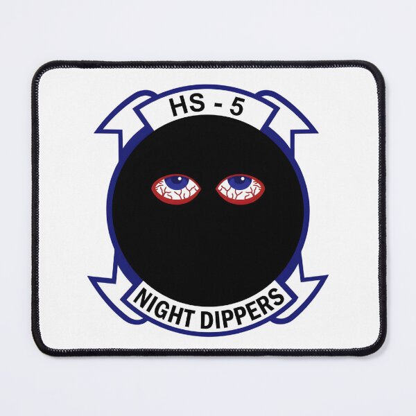 Item preview, Official Insignia of Helicopter Anti-Submarine Squadron Five (HS-5) "Night Dippers" designed and sold by CharlieDesings.