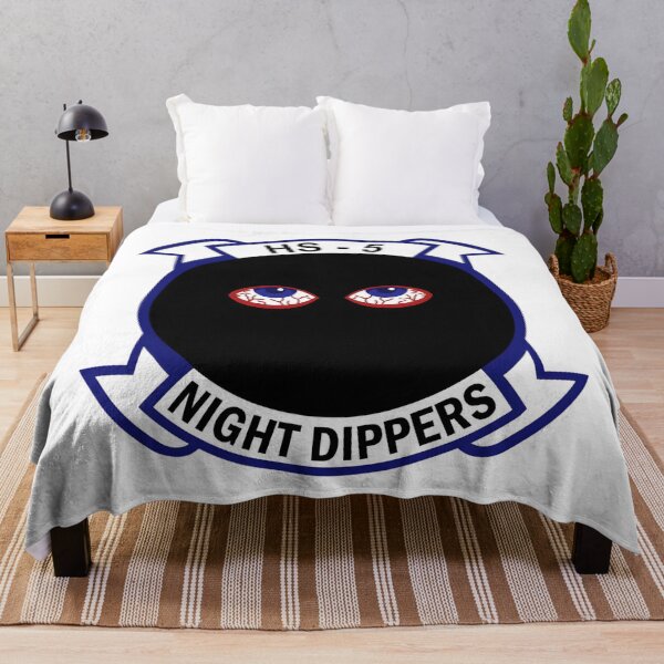 Item preview, Official Insignia of Helicopter Anti-Submarine Squadron Five (HS-5) "Night Dippers" designed and sold by CharlieDesings.