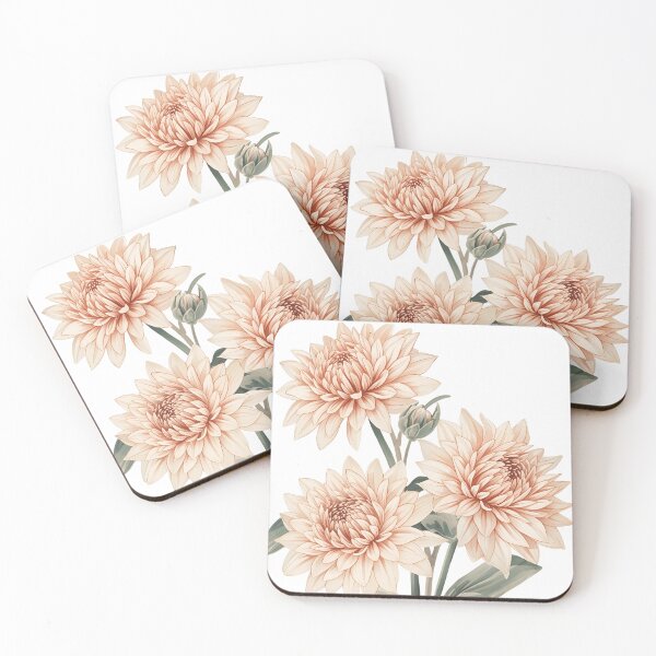 Item preview, Chrysanthemum Watercolor Design – Korean Minhwa Floral Print designed and sold by VibranPalette.