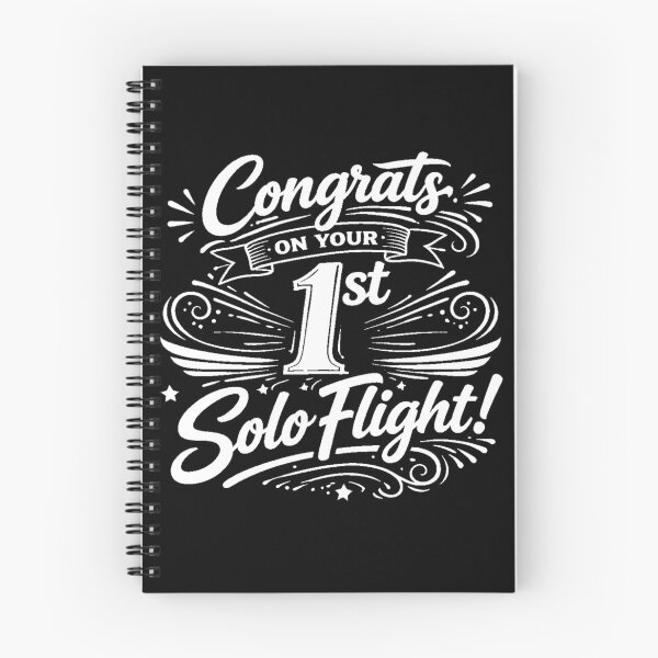 Item preview, Congrats on your 1st Solo Flight! (white) designed and sold by LAPilotGirl.