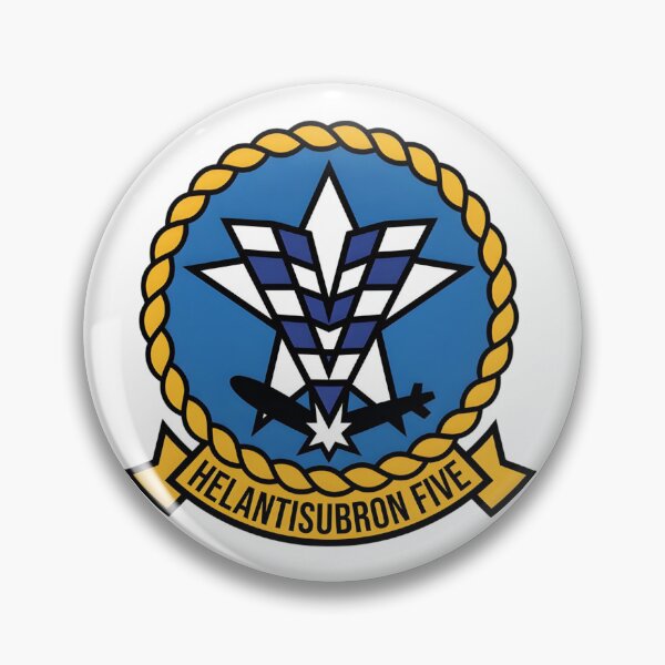 Item preview, Official Heritage Insignia of Helicopter Anti-Submarine Squadron Five (HS-5) "Night Dippers" designed and sold by CharlieDesings.