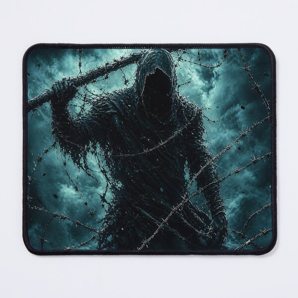 Item preview, Barbed Reaper – Dark Fantasy Grim Reaper Gothic Horror Art Print designed and sold by Abbaddon Designs.