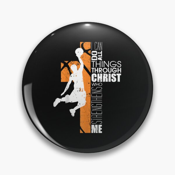Artikelvorschau, Christlicher Basketball, Bibelvers aus Philipper 4,13 entworfen und verkauft von mrgyejohm31.