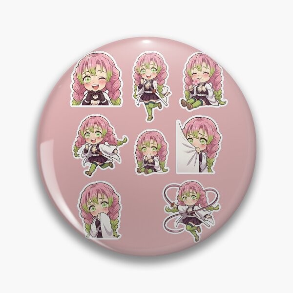Item preview, Mitsuri Kanroji Chibi Sticker Pack Art designed and sold by Innova_Creations.