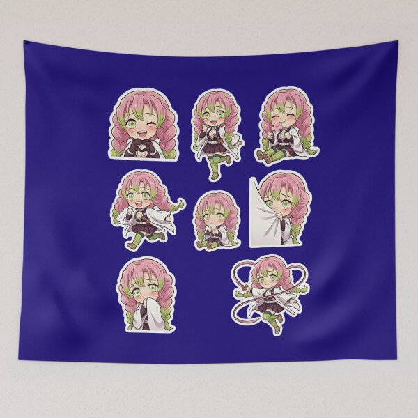 Item preview, Mitsuri Kanroji Chibi Sticker Pack Art designed and sold by Innova_Creations.