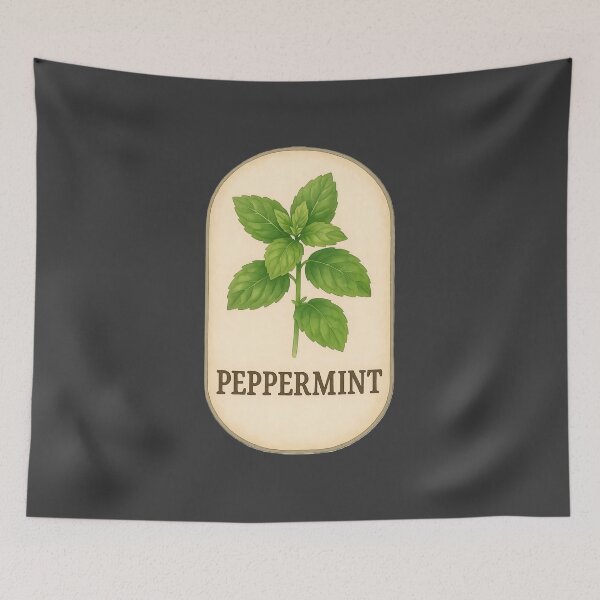 Item preview, Vintage Botanical Herb and Spice Prints: Peppermint designed and sold by PinUpPizzazz.