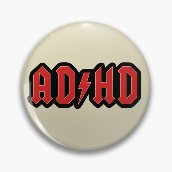 Item preview, ADHD ACDC parody design designed and sold by ZERO-MIND.