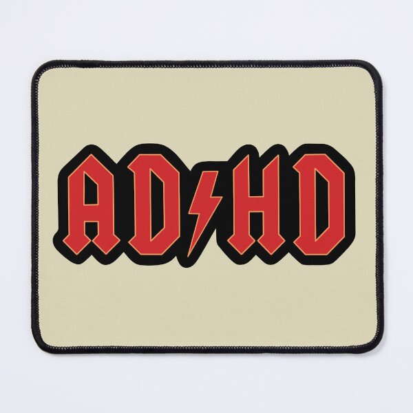 Item preview, ADHD ACDC parody design designed and sold by ZERO-MIND.