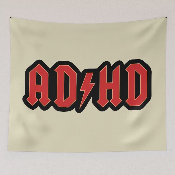 Item preview, ADHD ACDC parody design designed and sold by ZERO-MIND.