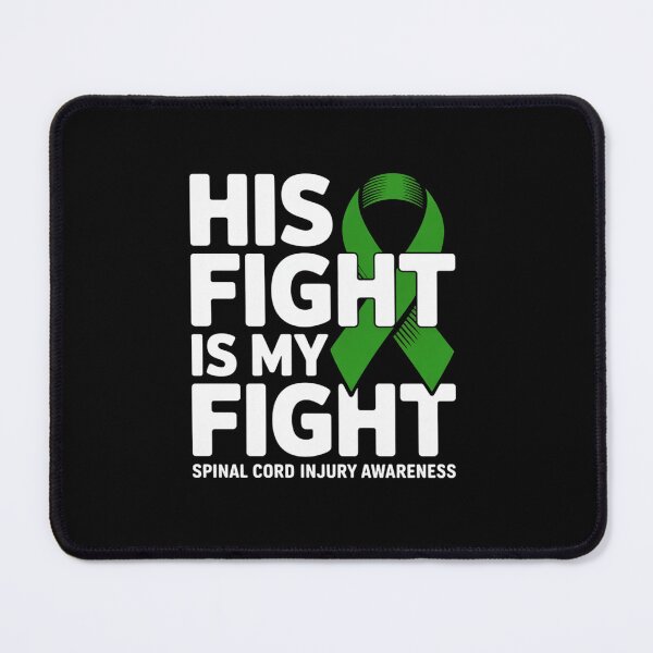 Item preview, His Fight My Fight Green Ribbon Spinal Cord Injury Awareness designed and sold by grounabslaninal.