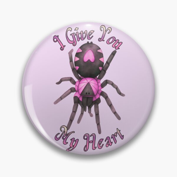 Item preview, C. Elegans (Trinidad Dwarf) A.K.A Heart Butt Tarantula- 'I Give You My Heart' Design (V2) designed and sold by PorcelainBoneWitch.