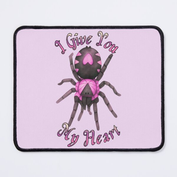 Item preview, C. Elegans (Trinidad Dwarf) A.K.A Heart Butt Tarantula- 'I Give You My Heart' Design (V2) designed and sold by PorcelainBoneWitch.