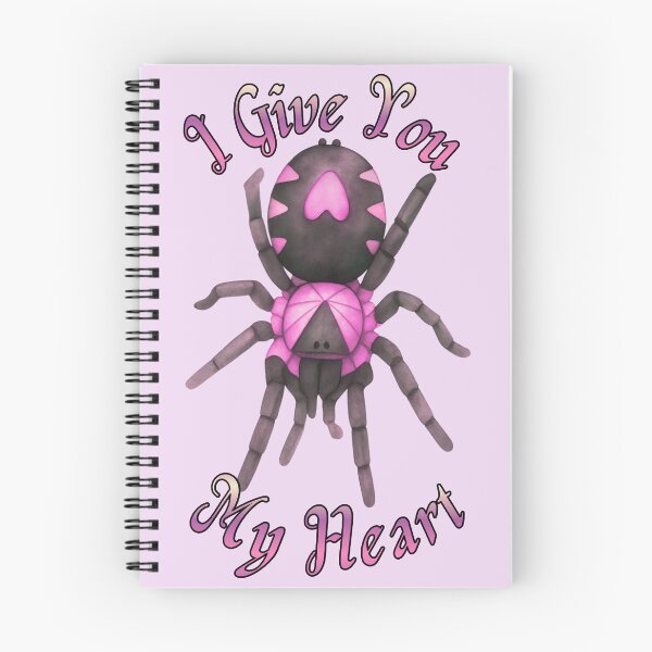 Item preview, C. Elegans (Trinidad Dwarf) A.K.A Heart Butt Tarantula- 'I Give You My Heart' Design (V2) designed and sold by PorcelainBoneWitch.