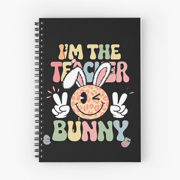 Item preview, Groovy Smile Face I'm The Teacher Bunny Nurse Easter Day designed and sold by Sutvaomom.