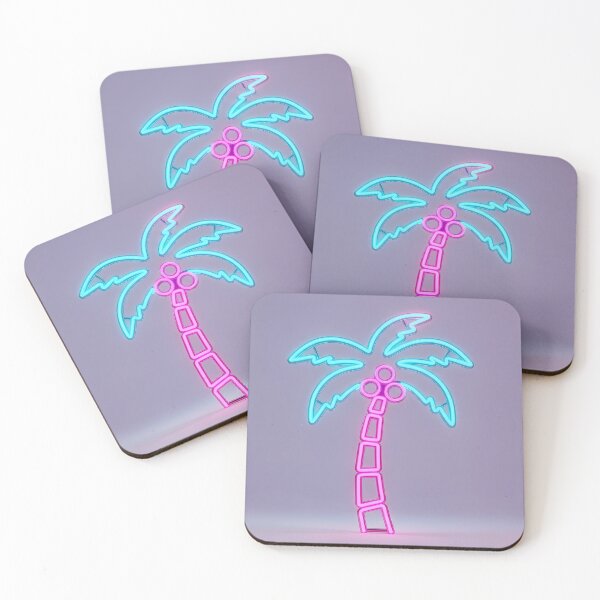 Item preview, Retro Neon Palm Tree 80s Synthwave Sign designed and sold by powersunlight.