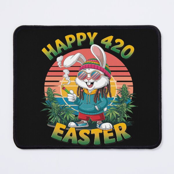 Item preview, Happy 420 Easter Smoking Easter Bunny Men Women designed and sold by Sutvaomom.