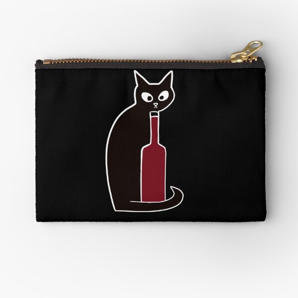 Wine O’Clock | I Love Cats and Wine Zipper Pouch