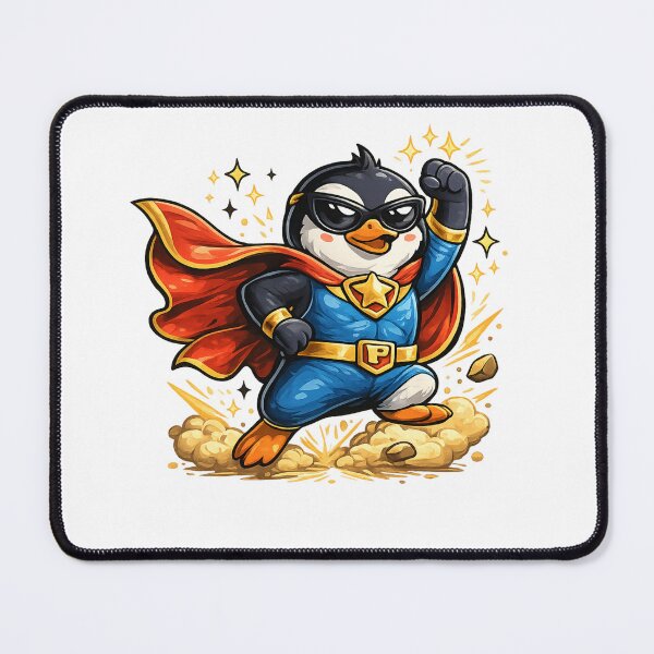 Item preview, Superhero Penguin | Cute Cartoon Penguin Hero with Cape | Funny Animal Superpower Design designed and sold by dreameroriginal.