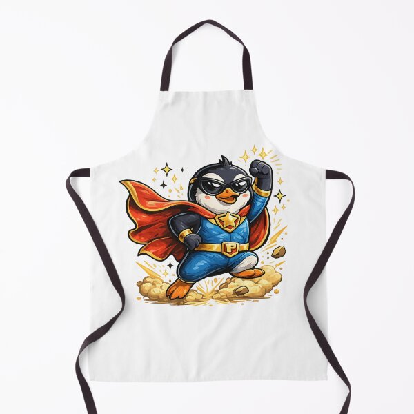 Item preview, Superhero Penguin | Cute Cartoon Penguin Hero with Cape | Funny Animal Superpower Design designed and sold by dreameroriginal.