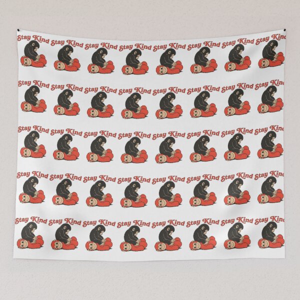 Item preview, Stay Kind - Cute Chimpanzee and Red Monkey Illustration designed and sold by Sunnay1989.